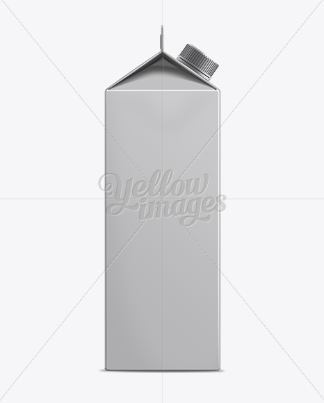 Download 1l Milk Carton With Screw Cap Mockup In Packaging Mockups On Yellow Images Object Mockups