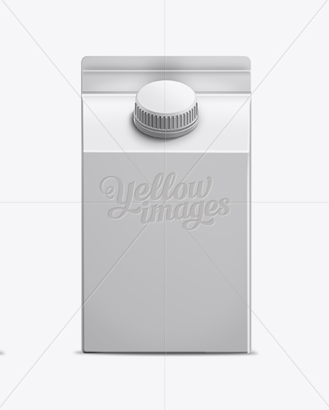 Download 500ml Milk Carton With Screw Cap Mockup In Packaging Mockups On Yellow Images Object Mockups PSD Mockup Templates