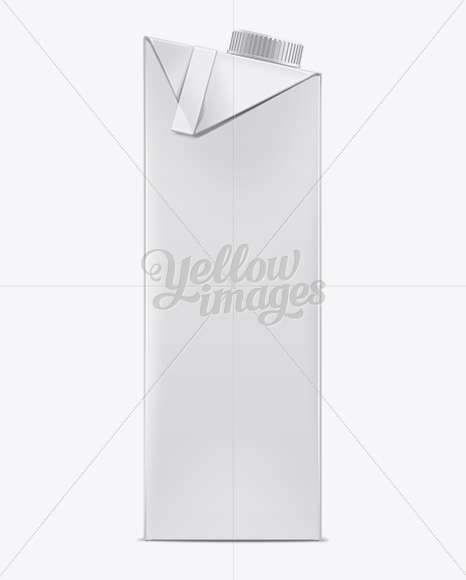 Download 1L Milk Carton Box Mockup in Packaging Mockups on Yellow ...