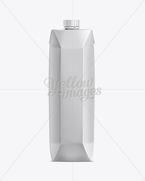 1l Carton Package With Screw Cap Mock Up In Packaging Mockups On Yellow Images Object Mockups