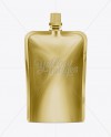 Doy-Pack With Top Cap Spout Gold - Free Download Images High Quality