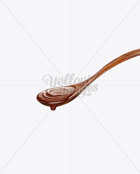 Chocolate with Swirl in Wooden Spoon