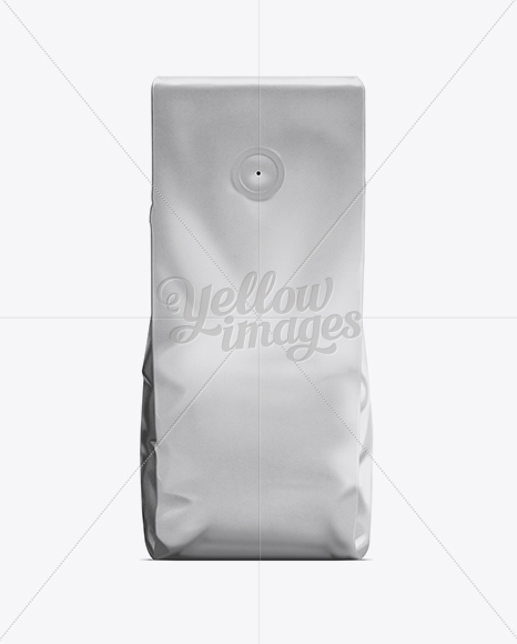 Coffee Bag With Valve In Bag Sack Mockups On Yellow Images Object Mockups