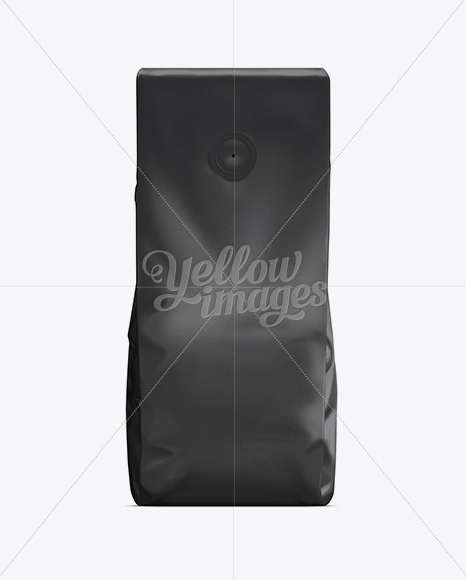 Download Coffee Bag With Valve In Bag Sack Mockups On Yellow Images Object Mockups