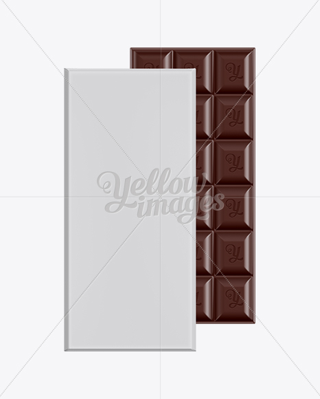 Download Dark Chocolate Bar Packaging Mockup In Packaging Mockups On Yellow Images Object Mockups PSD Mockup Templates