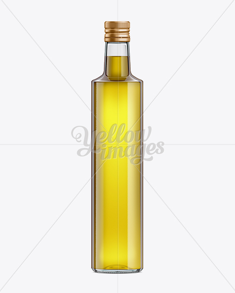 Download 500ml Clear Glass Olive Oil Bottle With Screw Cap Mockup In Bottle Mockups On Yellow Images Object Mockups PSD Mockup Templates