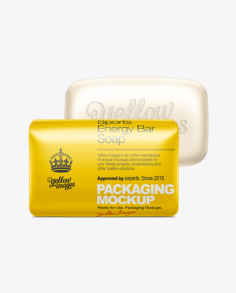 Soap Bar Mockup In Packaging Mockups On Yellow Images Object Mockups