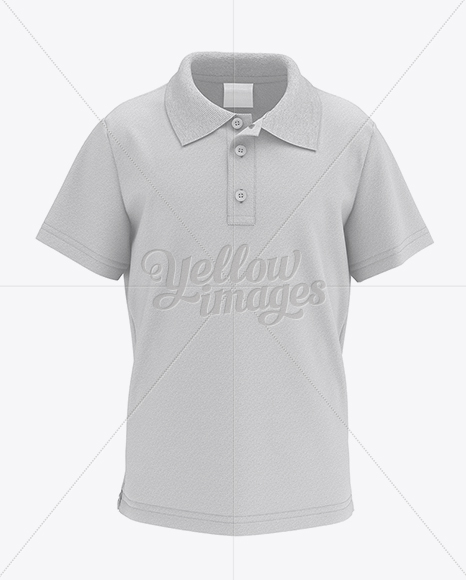 Download Kids Polo Hq Mockup Half Turned View In Apparel Mockups On Yellow Images Object Mockups