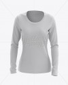 Download Womens Long Sleeve T Shirt Hq Mockup Front View In Apparel Mockups On Yellow Images Object Mockups