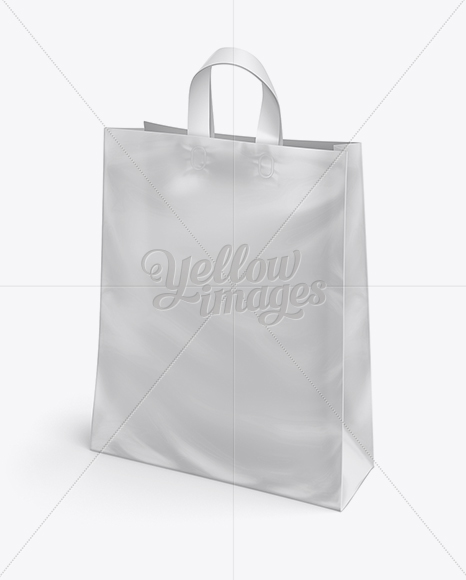 Download Glossy Plastic Carrier Bag Mockup In Bag Sack Mockups On Yellow Images Object Mockups