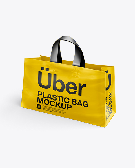 Download Plastic Shopping Bag Psd Mockup Half Side View In Bag Sack Mockups On Yellow Images Object Mockups Yellowimages Mockups