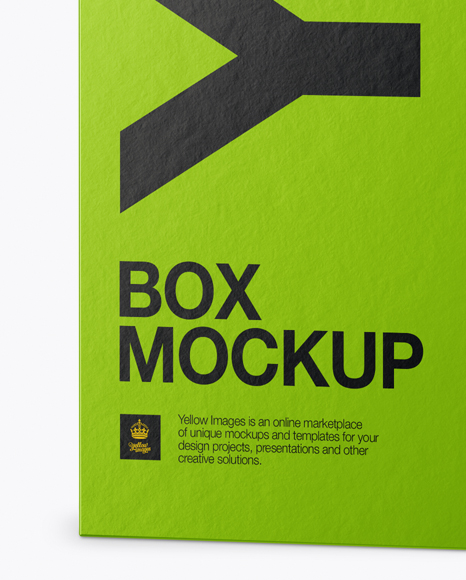 Download Textured Paper Box with Hang Tab Mockup - Half Side View ...