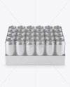 Download Transparent Pack with 24 Aluminium Cans Mockup - Front ...