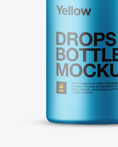 Metallic Dropper Bottle Mockup PSD #1
