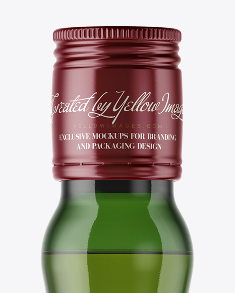 Download Green Glass Bottle With Whiskey Mockup In Bottle Mockups On Yellow Images Object Mockups Yellowimages Mockups