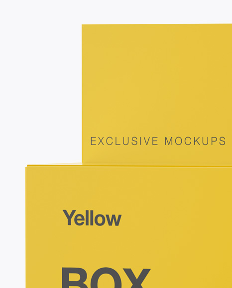 Matte Paper Box with Hang Tab Mockup   Half Side View PSD #2