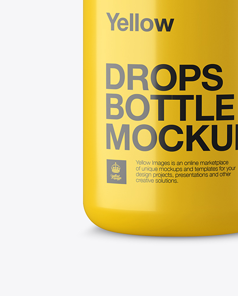 Glossy Plastic Dropper Bottle Mockup PSD #1