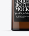 Download 500ml Square Amber Glass Bottle Mockup in Bottle Mockups on Yellow Images Object Mockups