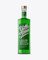 500ml Square Clear Glass Absinthe Bottle Mockup - Free Download Images