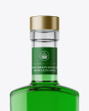 500ml Square Clear Glass Absinthe Bottle Mockup - Free Download Images