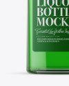 500ml Square Clear Glass Absinthe Bottle Mockup - Free Download Images