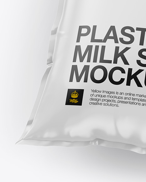 Download Milk Sachet Mockup In Bag Sack Mockups On Yellow Images Object Mockups Yellowimages Mockups