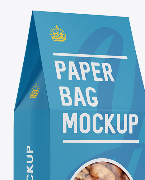 Paper Box W  Window Mockup   Halfside View PSD #2