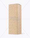 Kraft Paper Whisky Box Mockup - Halfside View