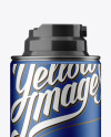 Metallic Shaving Foam Bottle Mockup