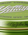 Metal Round Tin Can Mockup - Front View