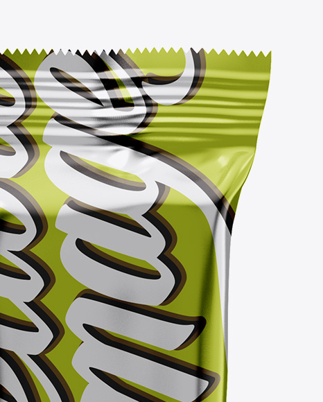 Metallic Snack Bar Mockup PSD #2
