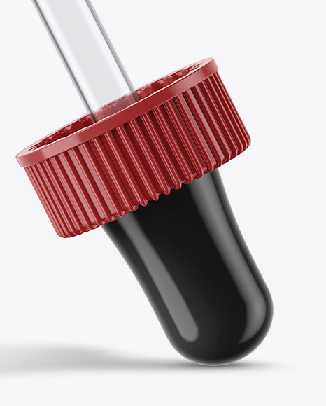 Open Green Bottle With Dropper Mockup PSD #1