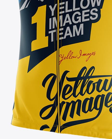 Men S Cycling Vest Mockup Half Side View In Apparel Mockups On Yellow Images Object Mockups