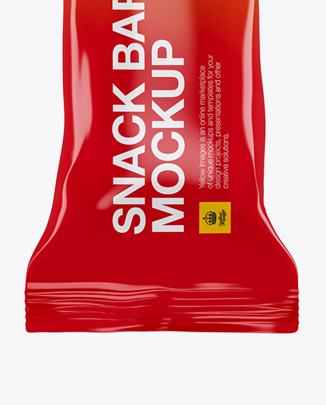 Glossy Snack Bar Mockup PSD #1