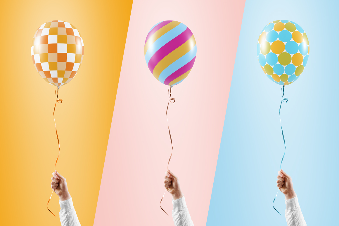 Download Free Balloon Mockup In Product Mockups On Yellow Images Creative Store PSD Mockup Template
