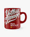 Download Matte Mug Mockup in Object Mockups on Yellow Images Object Mockups