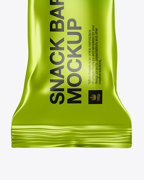 Metallic Snack Bar Mockup PSD #1