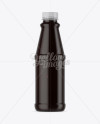 Plastic Bottle with BBQ Sauce Mockup in Bottle Mockups on Yellow Images Object Mockups