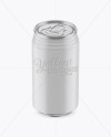 Download 330ml Matte Aluminium Can Mockup (High-Angle Shot) in Can Mockups on Yellow Images Object Mockups