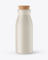 Ceramic Milk Bottle With Cork Mockup - Free Download Images High