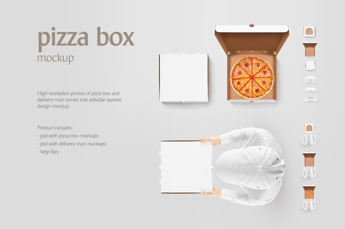 Download Pizza Box Mockup Psd Free Yellow Images