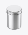 100ml Metallic Round Tin Box Mockup (High-Angle Shot)