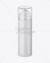 Download Glossy Cream Bottle with Transparent Cap Mockup - Half ...