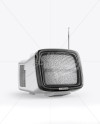 Brionvega Vintage Tv Mockup - Half Side View