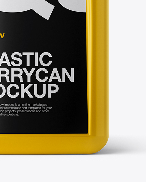 Glossy Plastic Jerrycan Mockup