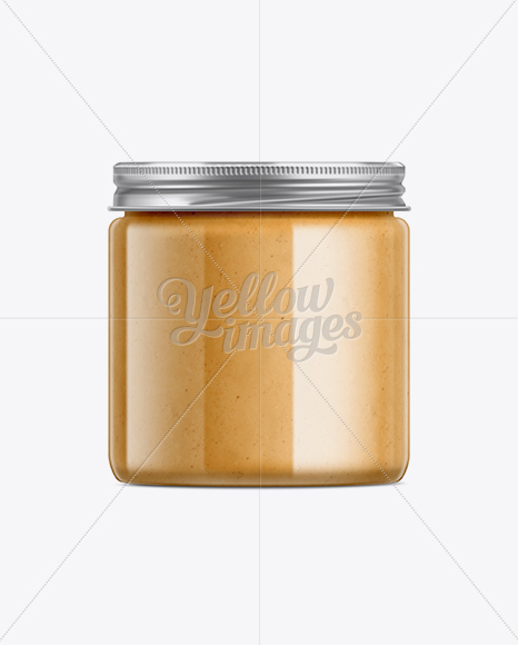 Download Clear Plastic Jar With Peanut Butter Mockup In Jar Mockups On Yellow Images Object Mockups PSD Mockup Templates