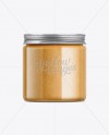 Download Clear Plastic Jar with Peanut Butter Mockup in Jar Mockups on Yellow Images Object Mockups