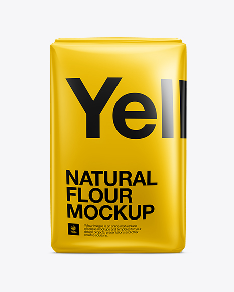 Download Flour Bag Mockup in Bag & Sack Mockups on Yellow Images Object Mockups