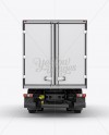 Download Truck HQ Mockup Back View in Vehicle Mockups on Yellow Images Object Mockups