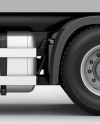 Download Truck HQ Mockup Left Side View in Vehicle Mockups on Yellow Images Object Mockups